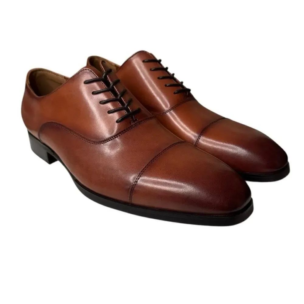 Aldo NEW Decker Brown Leather Lace Up Oxford Dress Shoes Size 13